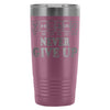 Fitness Travel Mug Never Give Up 20oz Stainless Steel Tumbler