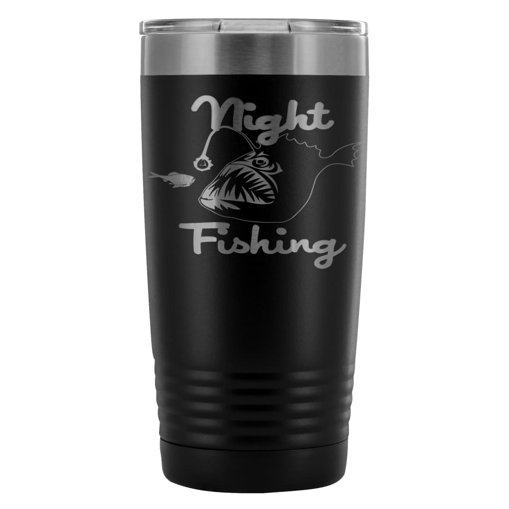 Funny Anglerfish Travel Mug Night Fishing 20oz Stainless Steel Tumbler
