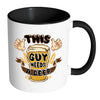 Funny Beer Mug This Guy Needs A Beer White 11oz Accent Coffee Mugs
