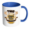 Funny Beer Mug This Guy Needs A Beer White 11oz Accent Coffee Mugs