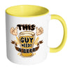 Funny Beer Mug This Guy Needs A Beer White 11oz Accent Coffee Mugs