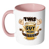 Funny Beer Mug This Guy Needs A Beer White 11oz Accent Coffee Mugs