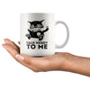 Funny Cat Geek Mug Talk Nerdy To Me 11oz White Coffee Mugs