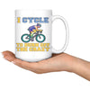 Funny Cycling Mug I Cycle To Burn Off The Crazy 15oz White Coffee Mugs