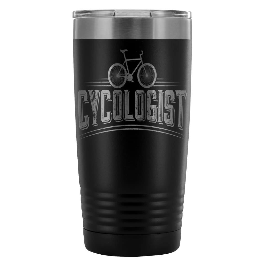 Funny Cycling Travel Mug Cycologist 20oz Stainless Steel Tumbler