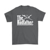 Funny Dad Fishing Shirt The Rod Father Gildan Mens T-Shirt