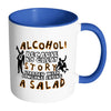 Funny Drinking Mug Alcohol Because No Great White 11oz Accent Coffee Mugs