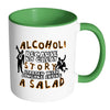 Funny Drinking Mug Alcohol Because No Great White 11oz Accent Coffee Mugs