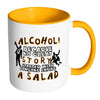 Funny Drinking Mug Alcohol Because No Great White 11oz Accent Coffee Mugs