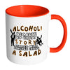 Funny Drinking Mug Alcohol Because No Great White 11oz Accent Coffee Mugs