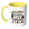Funny Drinking Mug Alcohol Because No Great White 11oz Accent Coffee Mugs