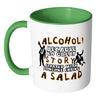 Funny Drinking Mug Alcohol Because No Great White 11oz Accent Coffee Mugs