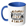 Funny Drinking Mug Alcohol Because No Great White 11oz Accent Coffee Mugs