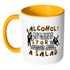Funny Drinking Mug Alcohol Because No Great White 11oz Accent Coffee Mugs