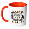 Funny Drinking Mug Alcohol Because No Great White 11oz Accent Coffee Mugs