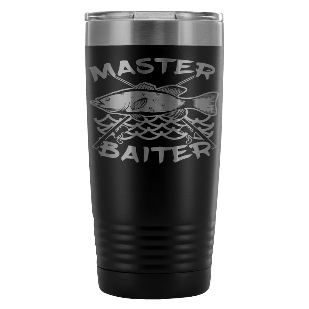 Funny Fishing Travel Mug Master Baiter 20oz Stainless Steel Tumbler