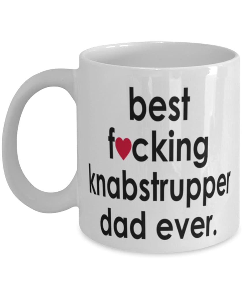 Funny Horse Mug B3st F-cking Knabstrupper Dad Ever Coffee Cup White