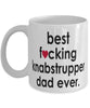 Funny Horse Mug B3st F-cking Knabstrupper Dad Ever Coffee Cup White