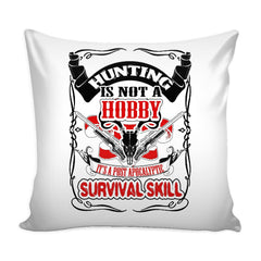 Funny Hunting Graphic Pillow Cover A Post Apocalyptic Survival Skill