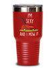 Funny Landscaper Gardening Tumbler I'm Sexy And I Mow It 20oz 30oz Stainless Steel