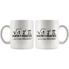 Funny Math Mug I Ate Some Pie And It Was Delicious 11oz White Coffee Mugs