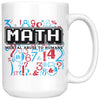 Funny Math Mug Mental Abuse To Humans 15oz White Coffee Mugs