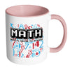 Funny Math Mug Mental Abuse To Humans White 11oz Accent Coffee Mugs