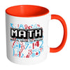 Funny Math Mug Mental Abuse To Humans White 11oz Accent Coffee Mugs
