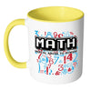 Funny Math Mug Mental Abuse To Humans White 11oz Accent Coffee Mugs