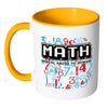 Funny Math Mug Mental Abuse To Humans White 11oz Accent Coffee Mugs