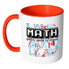 Funny Math Mug Mental Abuse To Humans White 11oz Accent Coffee Mugs
