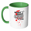 Funny Nursing Mug Night Shift Nurse White 11oz Accent Coffee Mugs