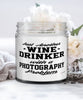 Funny Photographer Candle Just Another Wine Drinker With A Photography Problem 9oz Vanilla Scented Candles Soy Wax