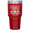 Funny Pickleball Tumbler Tears Of The People I Beat In Pickleball Laser Etched 30oz Stainless Steel