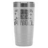 Funny Pitbull Travel Mug Sleeps With Pitbull 20oz Stainless Steel Tumbler