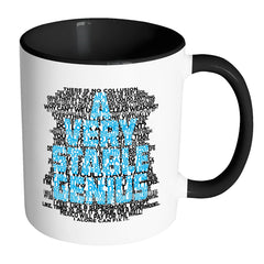 Funny Political Trump Mug A Very Stable Genius White 11oz Accent Coffee Mugs