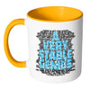 Funny Political Trump Mug A Very Stable Genius White 11oz Accent Coffee Mugs