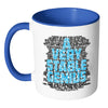 Funny Political Trump Mug A Very Stable Genius White 11oz Accent Coffee Mugs