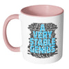 Funny Political Trump Mug A Very Stable Genius White 11oz Accent Coffee Mugs