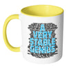 Funny Political Trump Mug A Very Stable Genius White 11oz Accent Coffee Mugs
