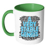 Funny Political Trump Mug A Very Stable Genius White 11oz Accent Coffee Mugs