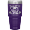 Funny Powerlifter Tumbler Tears Of The People I Beat In Powerlifting 30oz Stainless Steel Tumbler Laser Etched