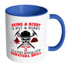 Funny Scouts Mug A Post Apocalyptic Survival Skill White 11oz Accent Coffee Mugs