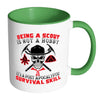 Funny Scouts Mug A Post Apocalyptic Survival Skill White 11oz Accent Coffee Mugs