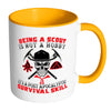Funny Scouts Mug A Post Apocalyptic Survival Skill White 11oz Accent Coffee Mugs