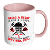 Funny Scouts Mug A Post Apocalyptic Survival Skill White 11oz Accent Coffee Mugs