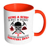 Funny Scouts Mug A Post Apocalyptic Survival Skill White 11oz Accent Coffee Mugs