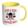 Funny Scouts Mug A Post Apocalyptic Survival Skill White 11oz Accent Coffee Mugs