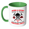 Funny Scouts Mug A Post Apocalyptic Survival Skill White 11oz Accent Coffee Mugs