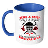 Funny Scouts Mug A Post Apocalyptic Survival Skill White 11oz Accent Coffee Mugs